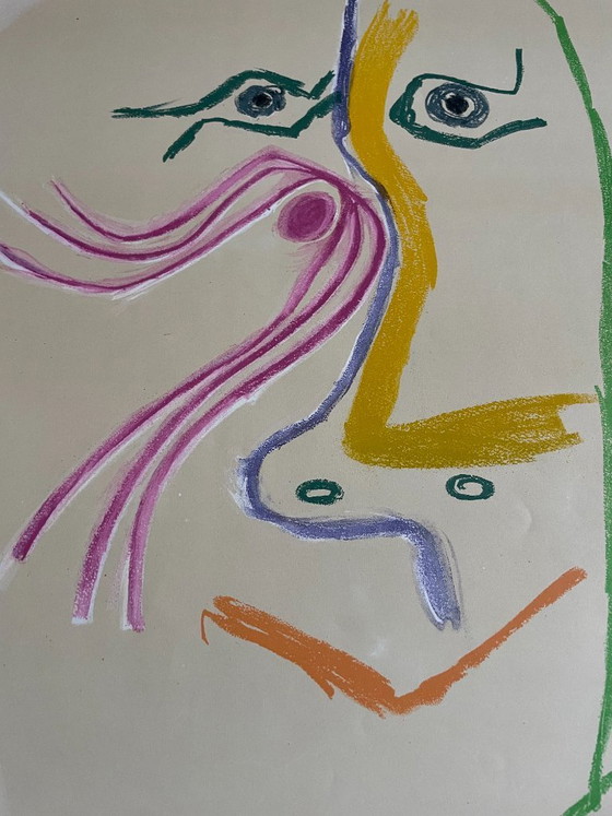 Image 1 of Pablo Picasso (1881–1973), Hommage an René Char, Musee d’Art Moderne de Ceret, Mourlot, Paris von Henri Deschamps