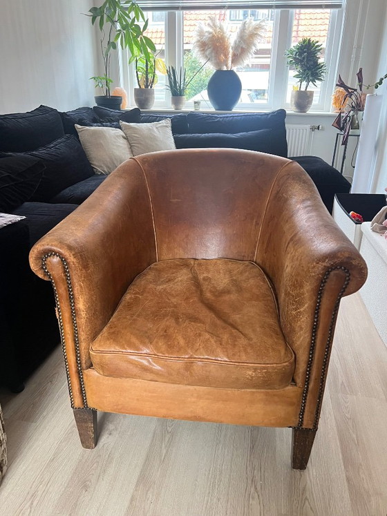 2x Sheepskin Club Armchairs – Nico van oorschot amsterdam, Leather (photo 3 of 14)