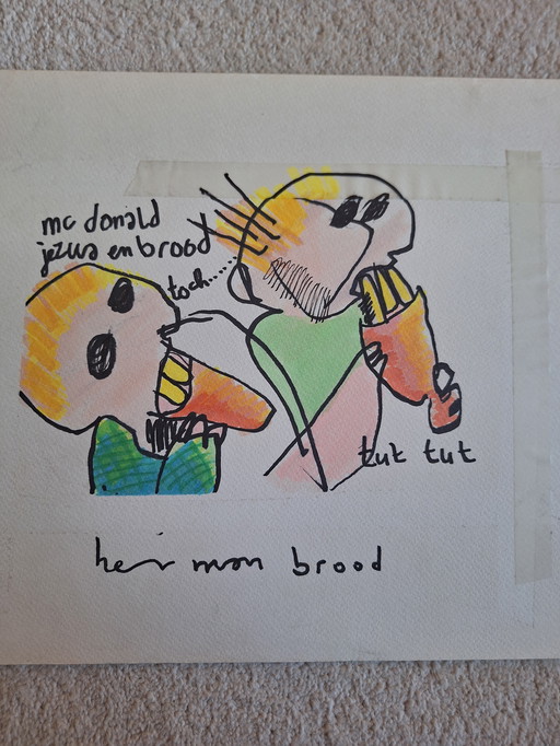 Herman Brood drawing