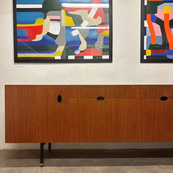 Image 1 of Aparador de teca de Paul Geoffroy, 1950