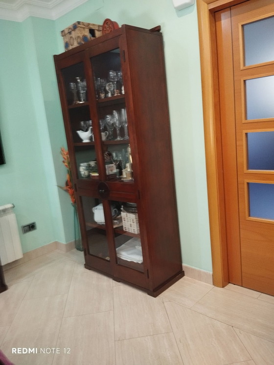 Vetrina, Vetrine, Vetro, Legno, Marrone (foto 6 di 7)