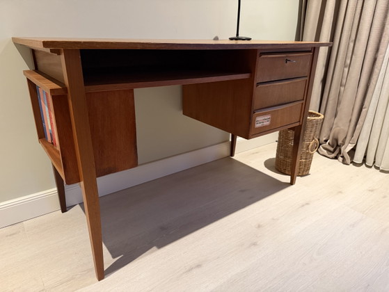 Vintage Wooden Desk / Writing Desk / Retro Desk (photo 9 of 10)