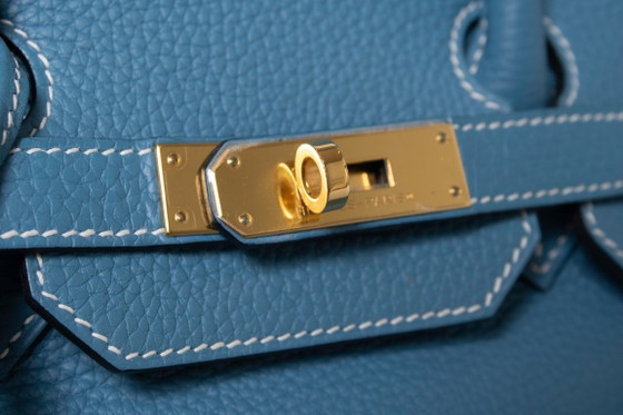 Bolso Birkin 35 de Hermes en piel Togo, modelo Blue Jean. – Hermès, Bolsos de mano, Calfskin (photo 6 of 10)