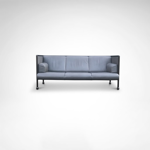 Canapé 3 places postmoderne Danube 850 par Ettore Sottsass pour Cassina 1992