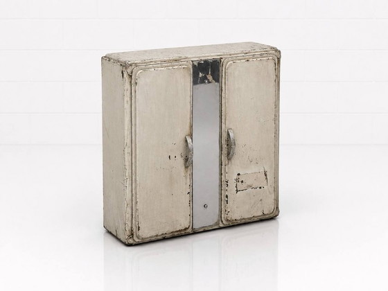 Image 1 of Vintage Franse metalen medicijnkast, jaren 1940