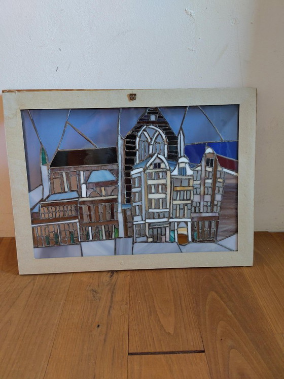 Image 1 of T.T. (Tjerk) Stolte - Vidrieras - Decoración de ventanas AMSTERDAM (90) "Nieuwe Kerk / Nieuwezijds Voorburgwal"