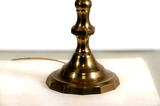 Image 1 of Page 1 of 9 Mid century brass table lamp