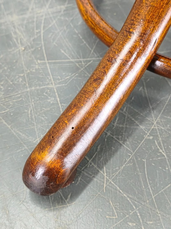 Image 1 of Bentwood Swivel Piano Stool Tatra Nabytok, Czechoslovakia 1940s