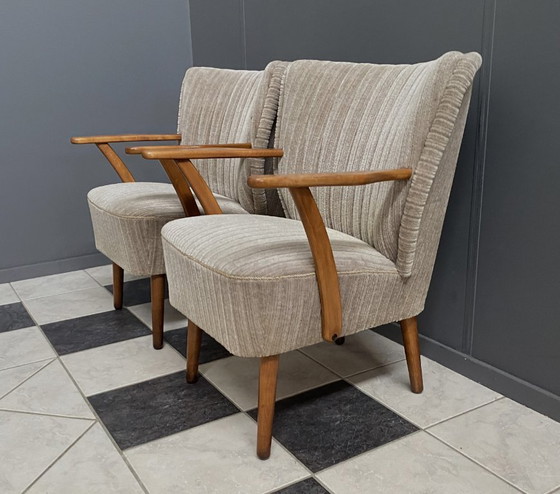 Image 1 of Ensemble de chaises de cocktail avec accoudoirs, années 1960