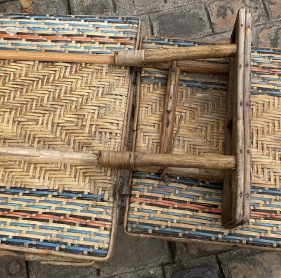 Image 1 of Chaise longue in vimini Art nouveau