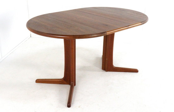 Image 1 of Mesa de comedor redonda compacta 1x extensible