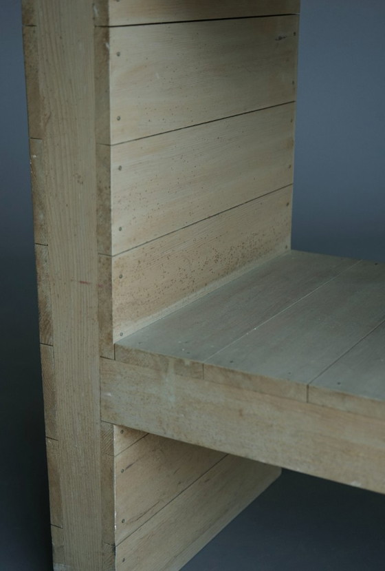 Image 1 of Mesa auxiliar escolar Bossche de dos niveles a la manera de Dom Hans van der Laan, años 60