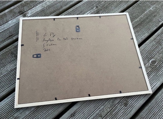 Image 1 of Acryl auf gerahmter Rohleinwand. 40 x 30 cm.