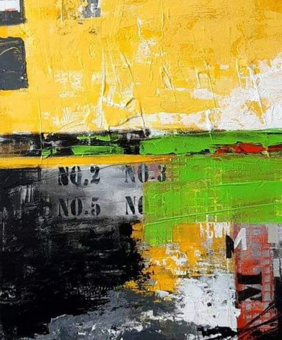 Original Acrylic Painting Modern Art Abstract Harmony of Life – Paintings & Drawings, Canvas (photo 5 of 6)