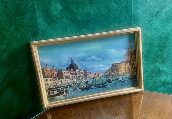 Venecia - El Gran Canal - B. Shaw 1969 – Pinturas y dibujos, Wood (photo 8 of 14)