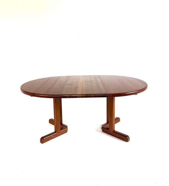 Image 1 of Vintage extendable Danish teak dining table '70s
