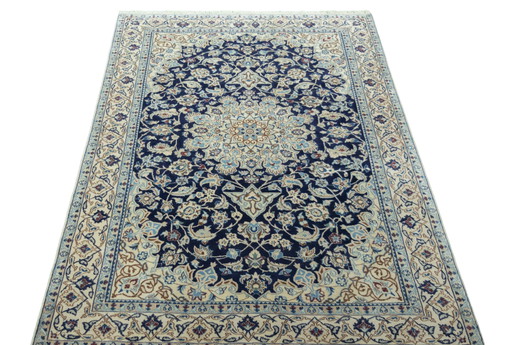 Tapis nain 9 La noué à la main avec soie - Tapis d'Orient 190 X 123 cm