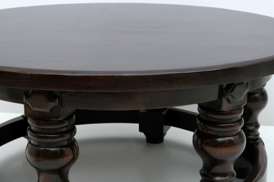 Image 1 of 20th Century Louis XIII Style Walnut Coffee Table