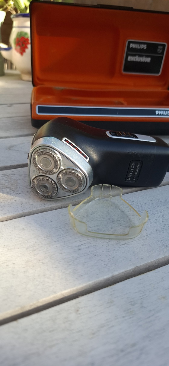 Image 1 of Philips Exclusive Philishave - Compleet Vintage Scheerapparaat in Originele Doos - Collectorsitem