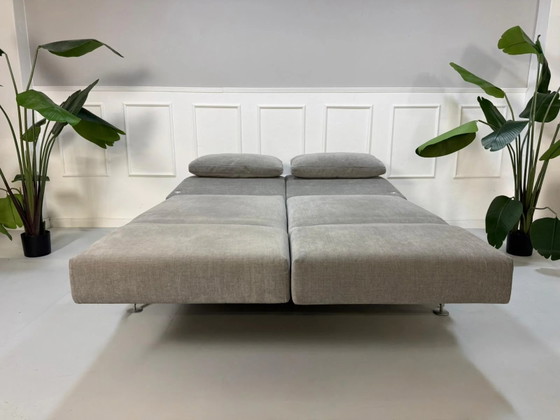 Image 1 of Brühl Moule Sofá Grau Silber Schlafsofa Sofá de diseño
