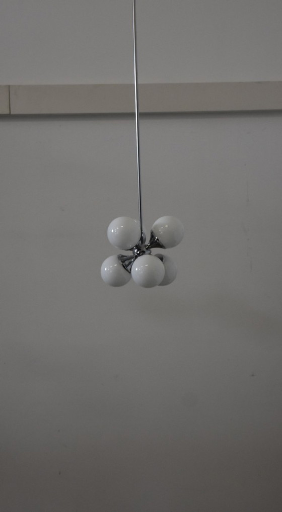 Image 1 of Sputnik vintage opal glass lamp