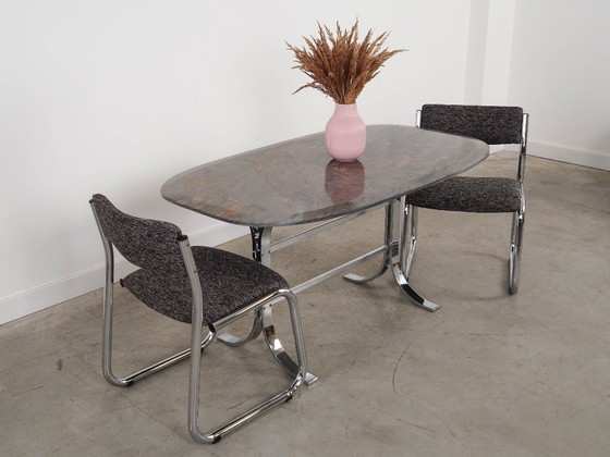 Image 1 of Mesa de piedra, diseño danés, década de 1980, fabricada en Dinamarca.