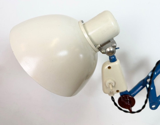 Image 1 of Industrial East German Scissor Lamp from VEB Zweckleuchtenbau Dresden, 1950s
