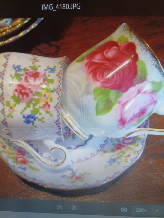 Image 1 of 11 Royal Albert coffee cups with saucers