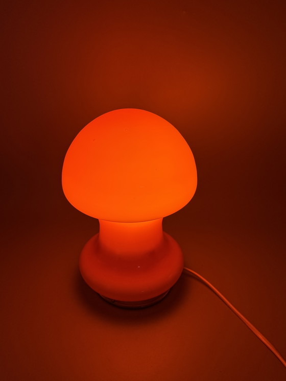 Image 1 of Orange mushroom lamp in Space Age style