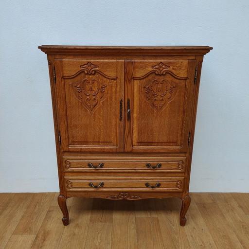 Vintage Louis XV armoire de bar, armoire murale, buffet, commode