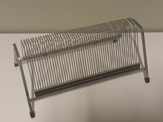 Image 1 of présentoir à disques vinyles vintage