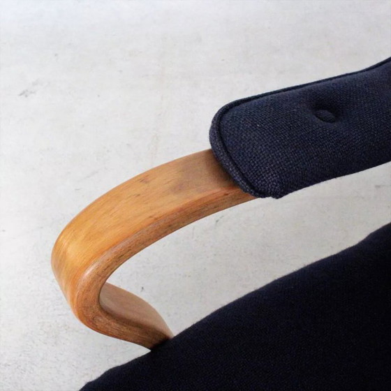 Image 1 of Scandinavische fauteuil van beukenhout, gestempeld Bröderna Andersson, Zweden, jaren 50