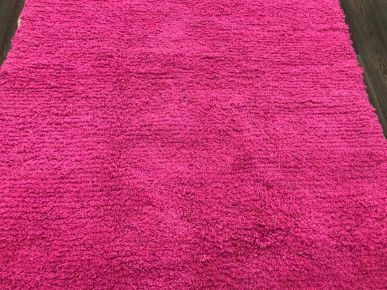 Image 1 of Handgeknüpfter rosa marokkanischer Boujaad-Teppich – 3 x 2 m