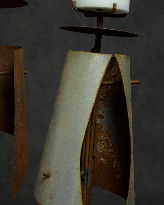 Image 1 of coppia di lampadari in ferro