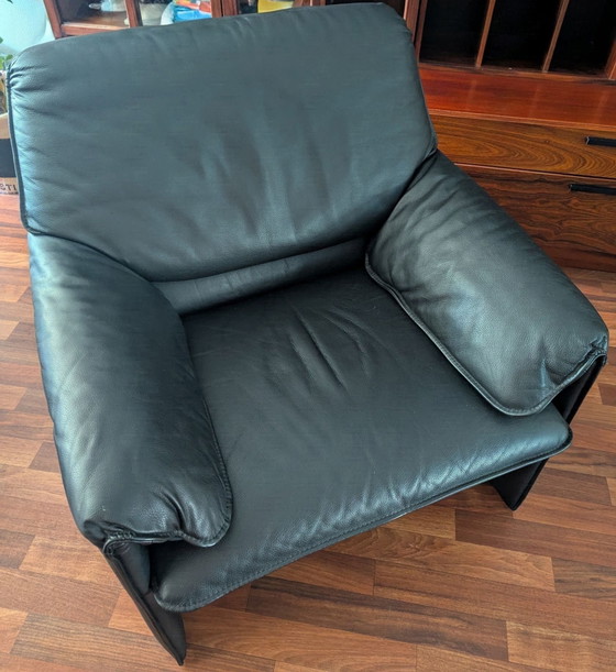 Fauteuil Leolux Bora Beta / design Axel Enthoven, Cuir, Noir (photo 5 sur 7)