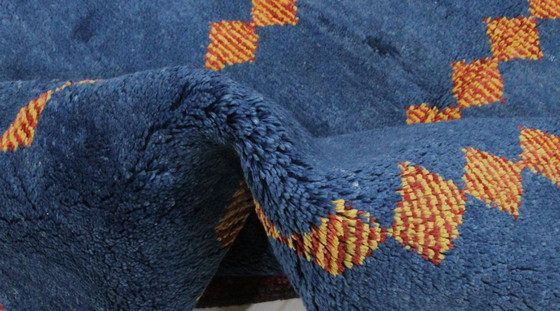 Image 1 of Original Perserteppich Gabbeh Ghashghai Orientteppich 193 cm x 153 cm Alt Natur