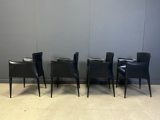 Image 1 of Vela eetkamerstoelen van Carlo Bartoli voor Matteo Grassi, jaren 80.