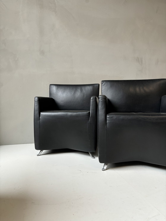 Image 1 of Set van 2 Caprichair fauteuils – Hannes Wettstein, Baleri Italia (1990) – Iconisch design