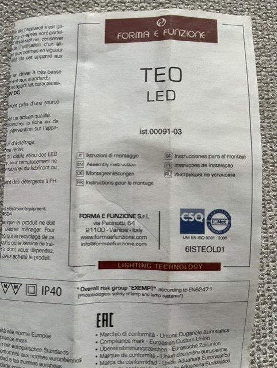 Forma Teo Led Glasschap Verlichting – Wandrek, Aluminium (photo 6 of 7)