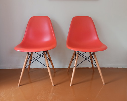 2x Vitra/Eames DSW chairs