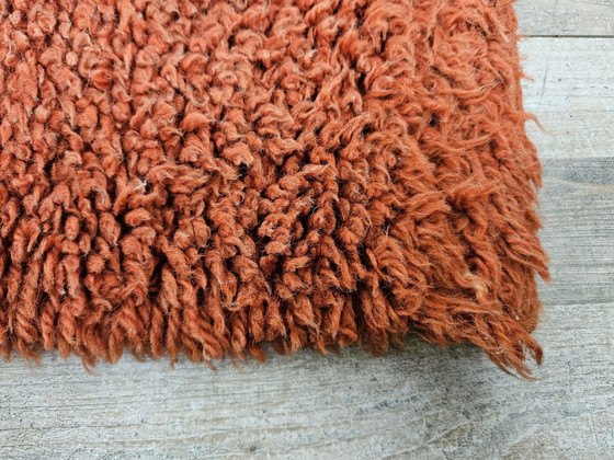 Image 1 of Tappeto vintage in lana rossa italiana degli anni '70