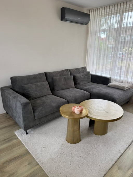 Sevn Loungebank Carmen – hoekbanken, Metal, Velvet