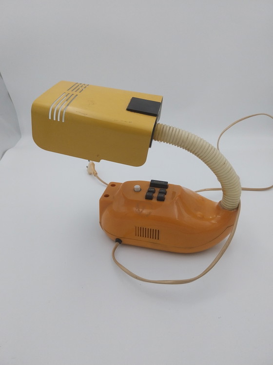 Image 1 of 1 x Favor Sakurino space age wekker bureaulamp 1980's 35cm breedte 30cm hoog 12cm diep