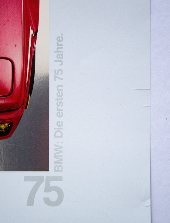 Image 1 of Original Vintage BMW M1 Serigraphy / 75 Years BMW / 1991 / 59.5 x 42cm / Very Rare / No Reprint