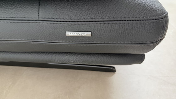 Image 1 of Rochebobois 3-zitbank Envergure zwart leer