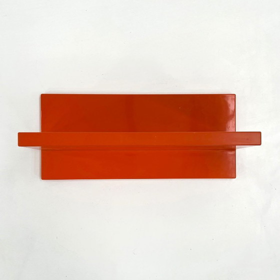 Estantería de pared naranja de Marcello Siard para Kartell, década de 1970. – Armarios de pared, Plastic (photo 2 of 7)
