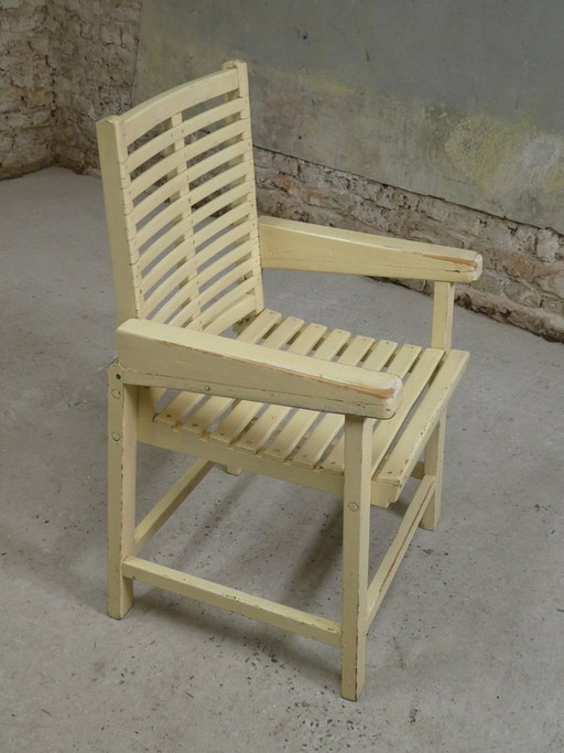 Wooden Slat Armchair, 1950s