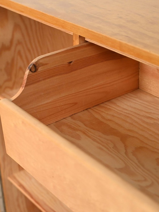 Image 1 of Vintage Scandinavian Birch Cabinet 1950s