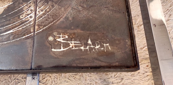 Image 1 of Couchtisch aus Keramik und Metall, signiert Belarti – 1960er/70er Jahre