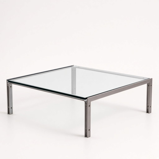 Hank Kwint Metaform M-1 Coffee Table – salontafels, Glass, Metal